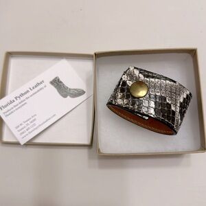 Florida Python Leather bracelet